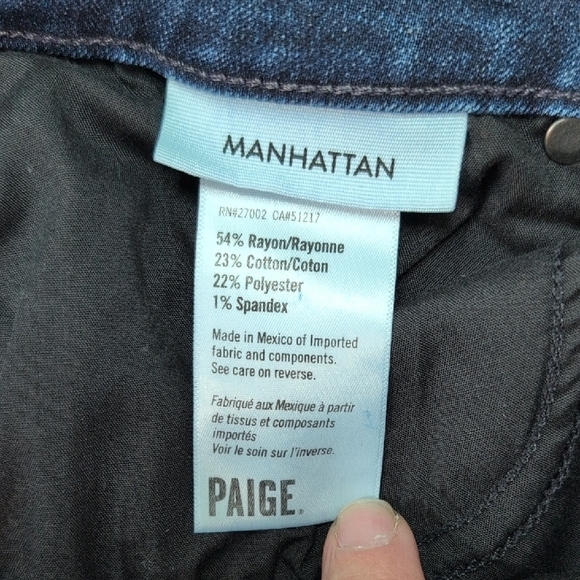 PAIGE Dark Blue Flare Jeans - Picture 13 of 13